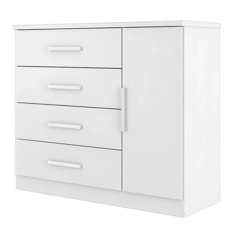 Cômoda Sapateira 4 Gavetas 1 Porta Genova Plus Zanzini