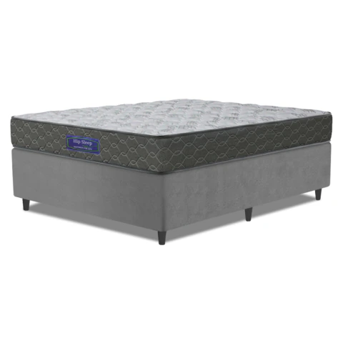 Cama Box Colchão Queen Ortopédico Espuma D33 Hiper Desmontável 158x198x57cm Apolo