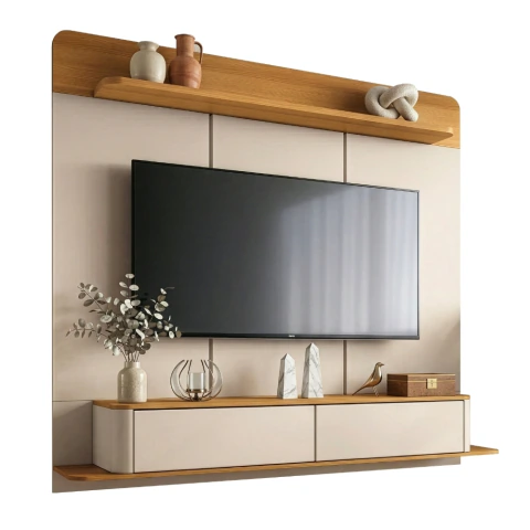 Painel com Nicho Para TV Até 70 Polegadas 1,80m Gama
