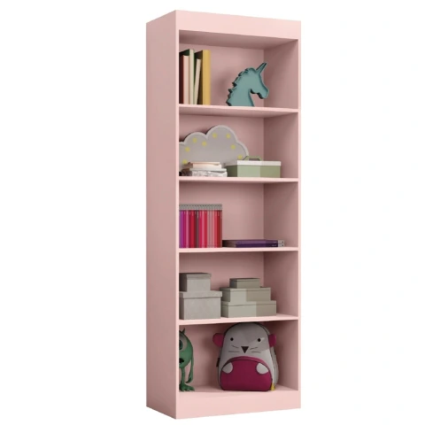 Estante Livreiro Office Organizador e Multiuso 4 Prateleiras Rose J&A
