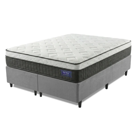 Cama Box Colchão King Molas Ensacadas Euro In Atlantic 193x203x66cm Apolo