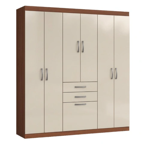 Guarda Roupas Solteiro 7 Portas 2 Gavetas Maya