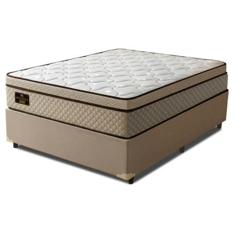 Cama Box Desmontável Colchão King Gazin Inglaterra Premium Molas Ensacadas Euro Pillow 193x203x70cm