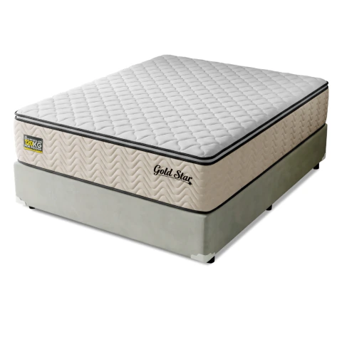 Cama Box Colchão Casal Molas Ensacadas Gold Star 138x188x76cm Hellen - Suporta até 120 kg por pessoa