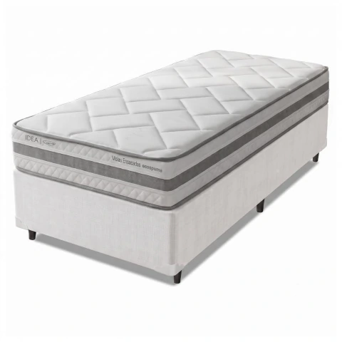 Cama Box Solteiro Molas Ensacadas Prisma 88x188x60cm Herval - Suporta até 110 kg