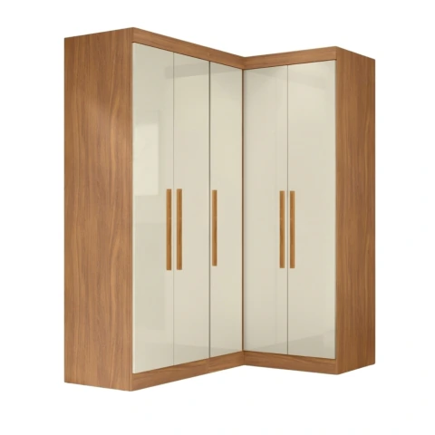 Guarda Roupas Modulado de Canto Madrid com 5 Portas Maxel