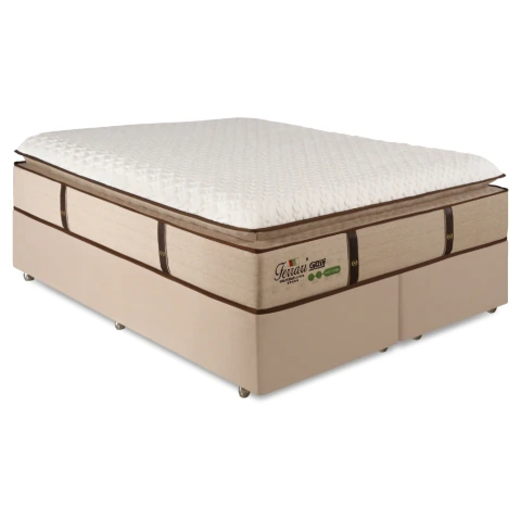 Cama Box Colchão Queen Gazin Ferrari Premium Molas Ensacadas e Pillow top 158x198x71cm