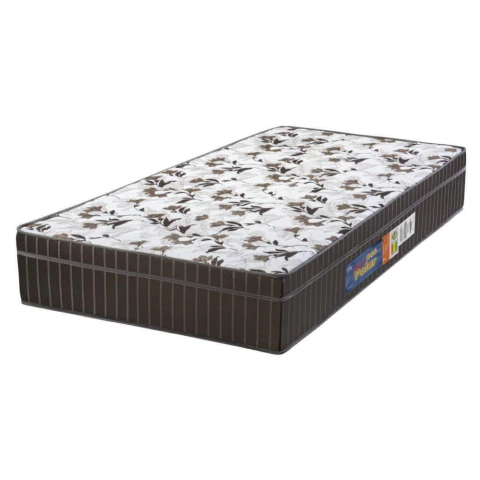 Colchão Solteiro Espuma Orthoface Polar 88x188x25cm Marrom Suporta até 120kg