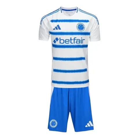Kit Infantil Cruzeiro II 25/26 - Adidas - Branco e azul - comprar online