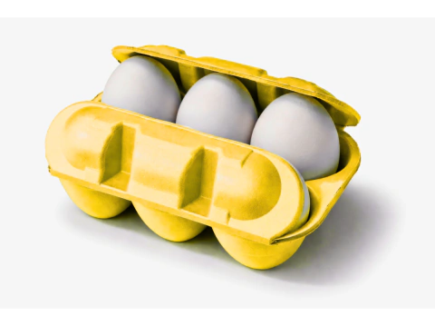Estuche Para Huevos de 1/2 Docena | Paquete de: 300 Unidades