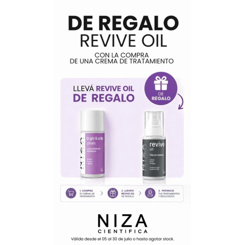 2X1 - BRIGHT & WHITE CREAM + REVIVE OIL DE REGALO - NIZA