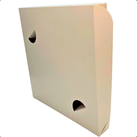 Embalagem Delivery | M - Caixa Para Salgados Porções Mini Pizzas e Doces - Branco - Tam M - Pct C/40 und