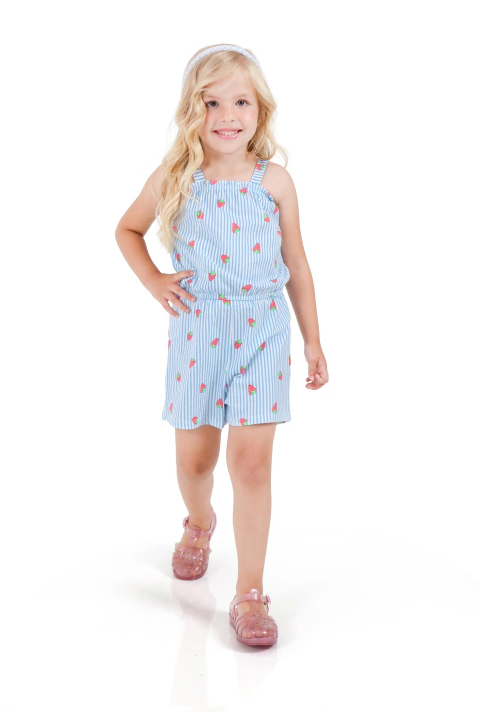 MACAQUINHO MENINA ESTAMPADO TINKBINK PRIMEIROS PASSOS