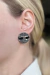Brincos Nitrie Obsidiana Negra