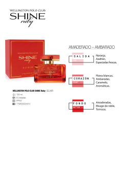 WELLINGTON POLO CLUB SHINE RUBY ELIXIR EDP + TOTE 100 CC - NÜVA Beauty | Skincare coreano y Mystery Skin Box