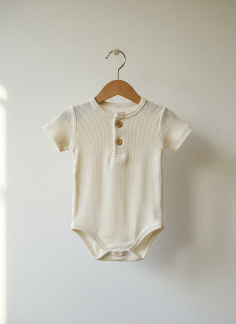 Body Canelado Off White Elegance