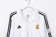 Real Madrid Manga Longa Home 2002/2003 na internet