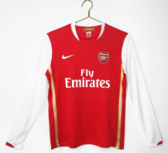 Camisa Retrô do Arsenal Manga Longa Home 2006/2007