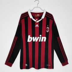 Camisa Retrô AC Milan Manga Longa Home 2009/2010