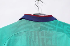 Camisa Retrô Barcelona III 2019/2020 Verde Turquesa com detalhe Azul Escuro - comprar online