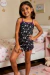 Kitcom 3 conjuntinhos babydoll infantil estampado com 2 peças - loja online