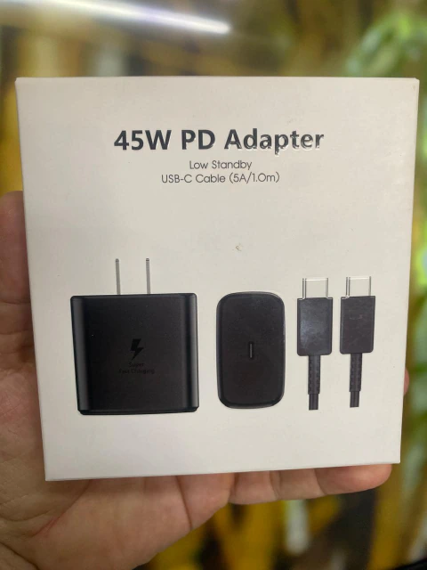 Adaptador de corriente 45W con cable USB-C45