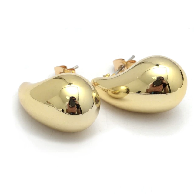 Aros Dorados Gota 2Cm