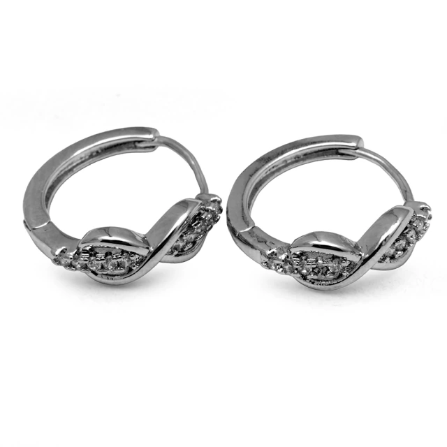 Aros Cubano Italiano Infinito Con Cubic 1,6Cm