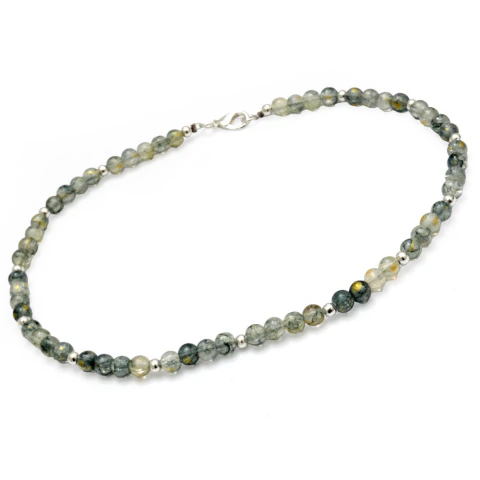 Conjunto Piedra Verde 6Mm Con Bolitas 40Cm