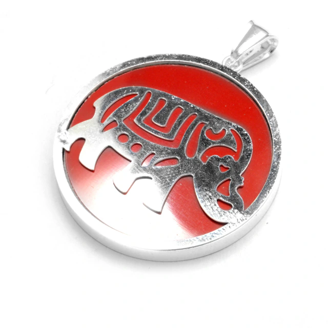 Dije Elefante Rojo Y Negro 4Cm