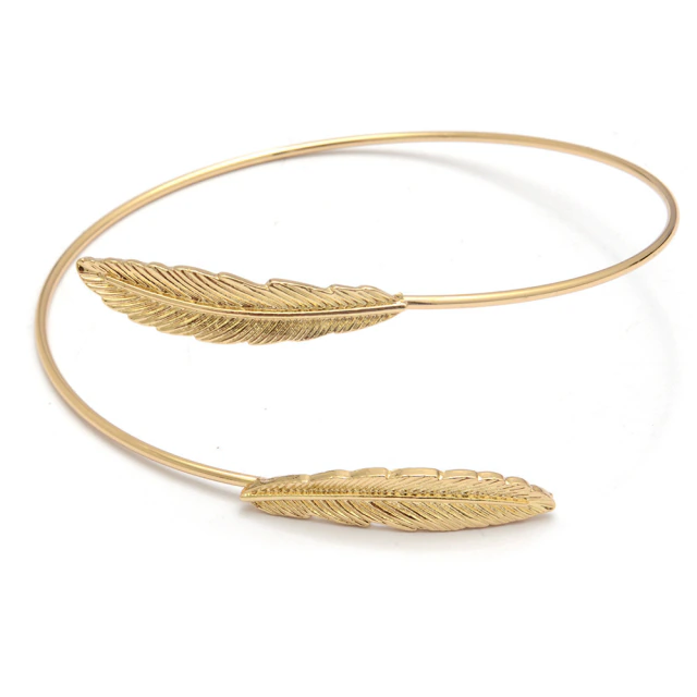 Brazalete Dorado Hojas