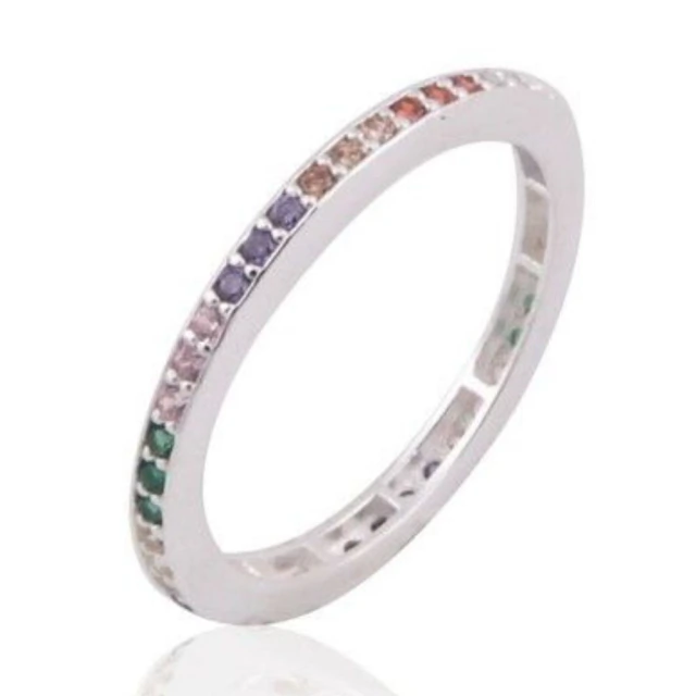 Anillo Cubic Multicolor