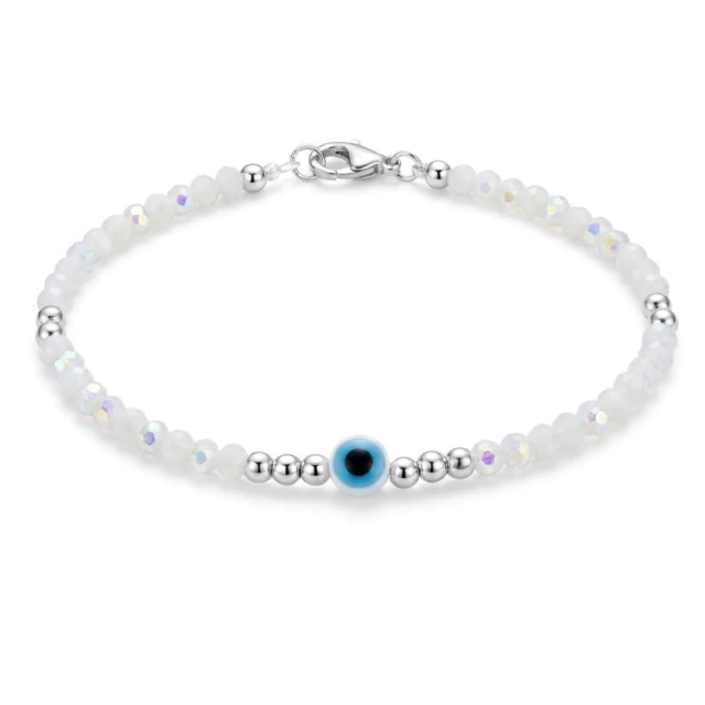 Pulsera Cristal Con Ojo Protector
