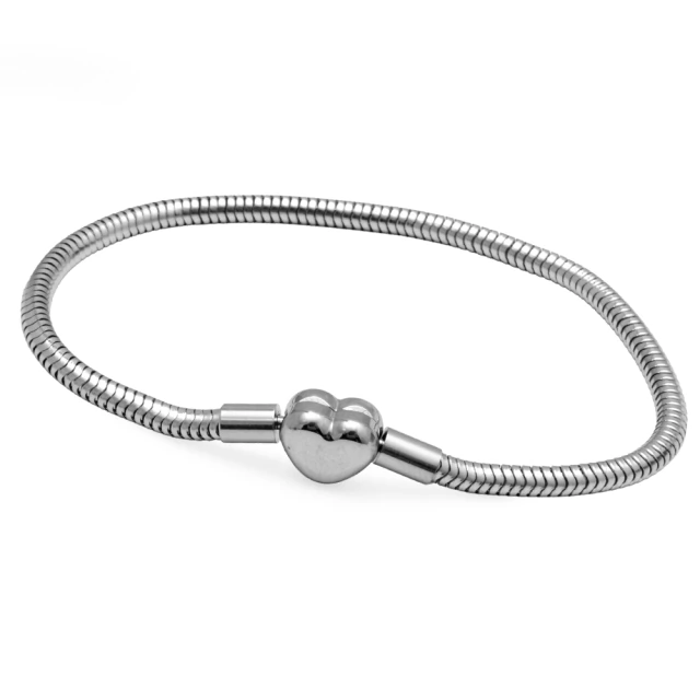 Pulsera Para Charms Con Corazón 18Cm