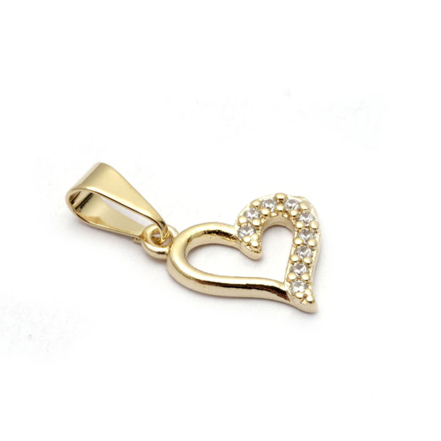 Dije Corazón Micropave 1,2Cm