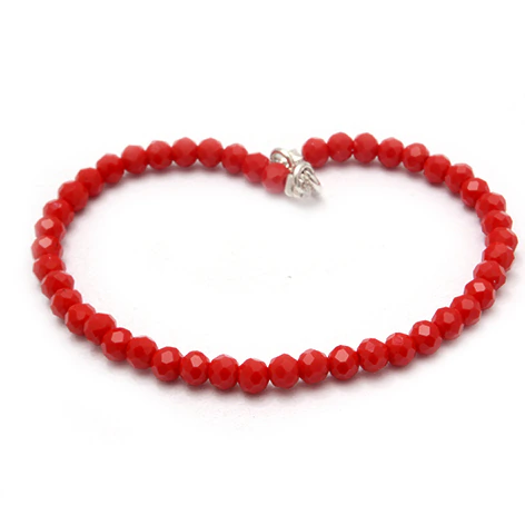 Pulsera Cristal Rojo 18Cm
