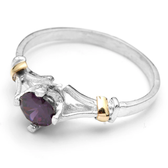 Anillo Cubic Violeta