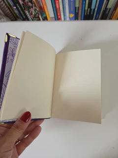 Caderno roxo lavandinha na internet