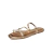 Rasteira Detalhe em Strass - COBRE - comprar online