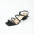 Sandália Salto Médio Glitter - PRETO - comprar online