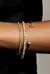 BRACELETE ARO REDONDO COM ZIRCÔNIA CRISTAL BANHADO A OURO - comprar online
