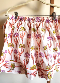 Pijama Corto FLORES DE NARANJAS - tienda online