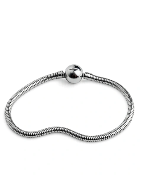 Pulseira para Berloque - Fecho Bolinha - Aço