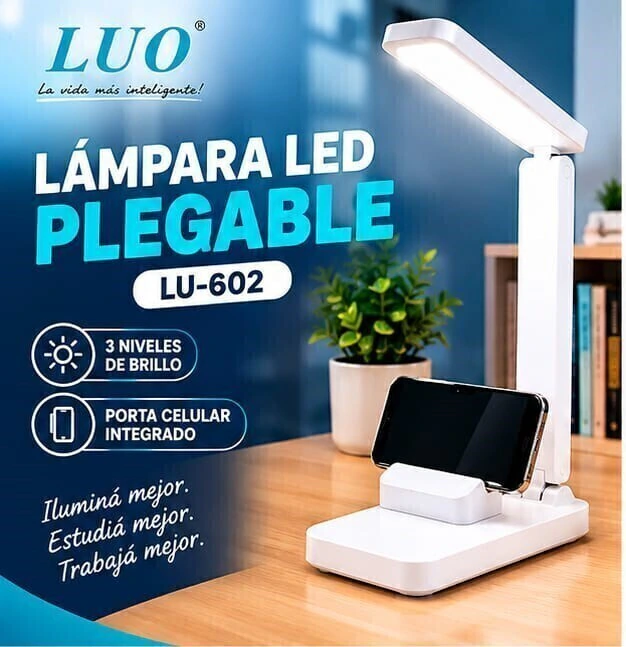 L&aacute;mpara LU-602 con porta celular integrado