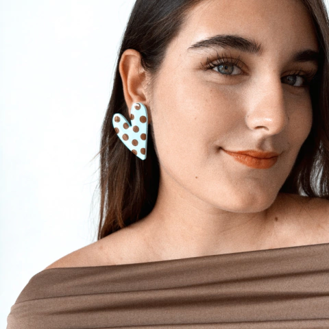 Aretes Corazones Bold