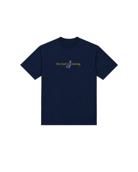 CAMISETA JAM ON GOD`S TIMING - AZUL