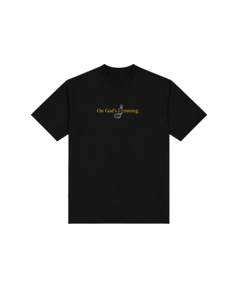 CAMISETA JAM ON GOD`S TIMING - PRETA