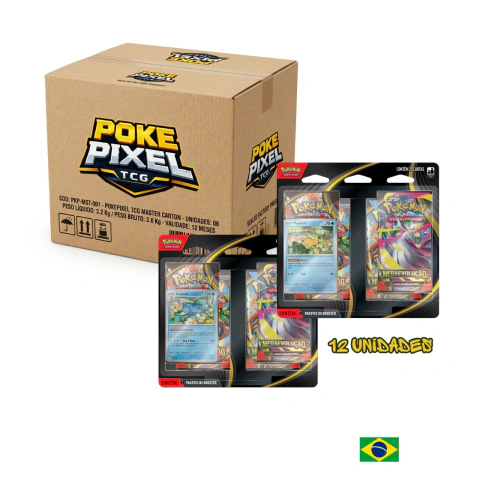 (PT-BR) Caixa Master Lacrada Blister Quadruplo MegaEvolução ME01