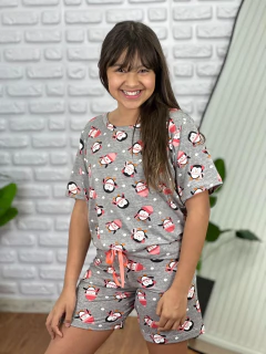 Pijama Infantil Feminino Manga Suede Premium - comprar online