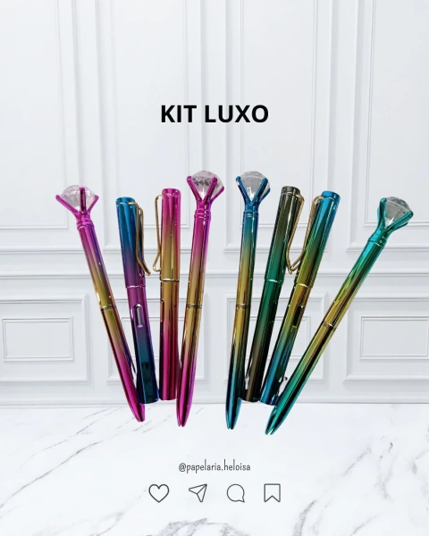 Kit Luxo - Caneta Diamante E Lápis Infinito - comprar online